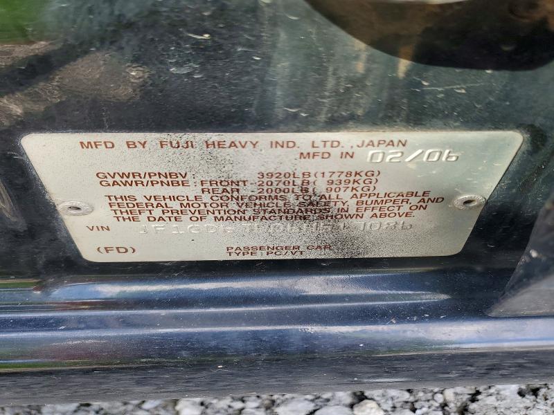 Aukcja sprzedaży 2006 Subaru Impreza, vin: JF1GD67606H517086, numer aukcji: 46309946