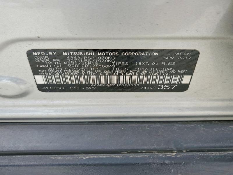 Aukcja sprzedaży 2018 Mitsubishi Outlander Sport, vin: JA4AP4AW7JZ026533, numer aukcji: 47254436