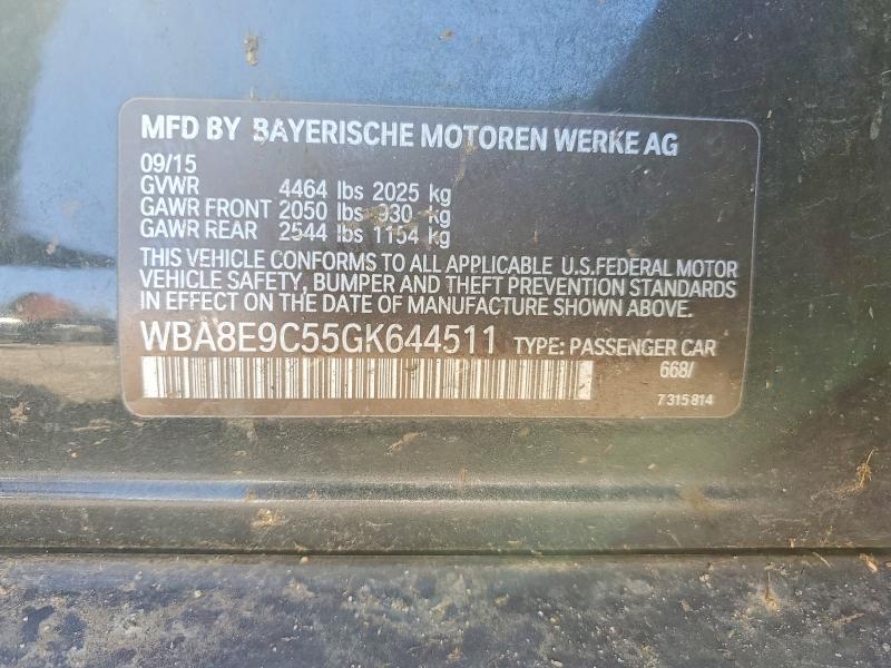 Продажа на аукционе авто 2016 Bmw 328, vin: WBA8E9C55GK644511, номер лота: 47805986