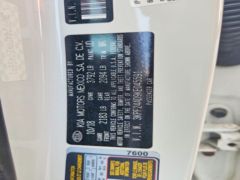 Продажа на аукционе авто 2019 Kia Forte, vin: 3KPF24AD9KE045591, номер лота: 47793376