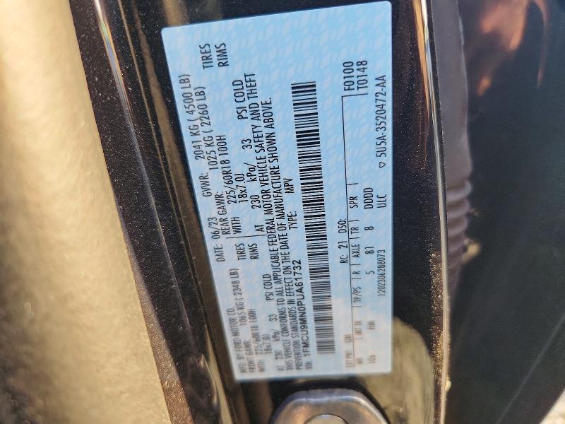 Продажа на аукционе авто 2023 Ford Escape, vin: 1FMCU9MN0PUA61732, номер лота: 47915246