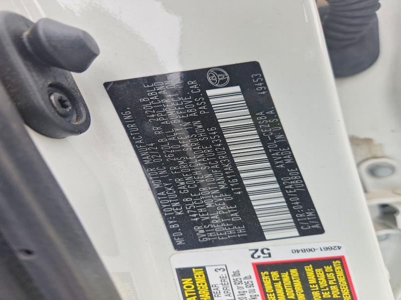 48126986 :رقم المزاد ، 4T1G11AK3RU243546 vin ، 2024 Toyota Camry مزاد بيع