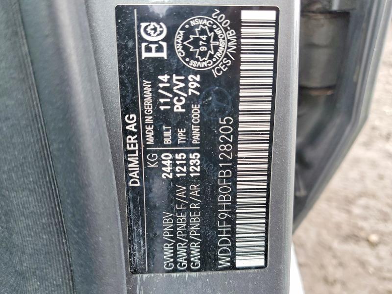 Aukcja sprzedaży 2015 Mercedes-benz E, vin: WDDHF9HB0FB128205, numer aukcji: 46528286