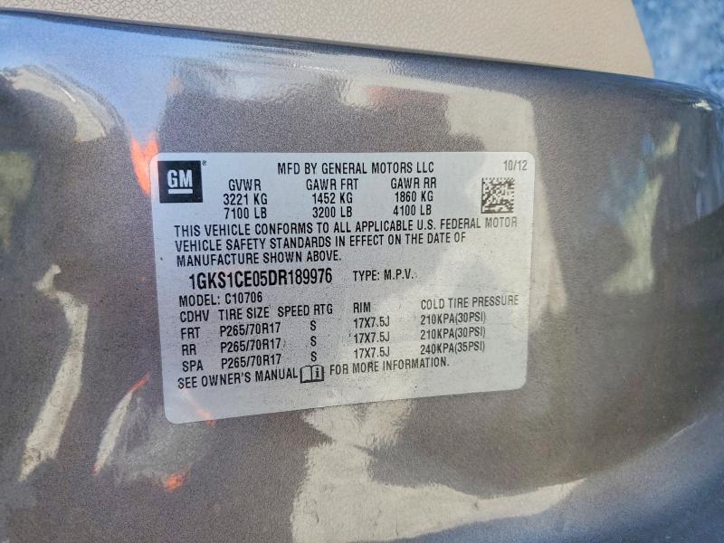 Aukcja sprzedaży 2013 Gmc Yukon, vin: 1GKS1CE05DR189976, numer aukcji: 46029756