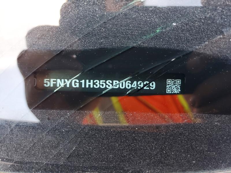 46709636 :رقم المزاد ، 5FNYG1H35SB064929 vin ، 2025 Honda Pilot مزاد بيع