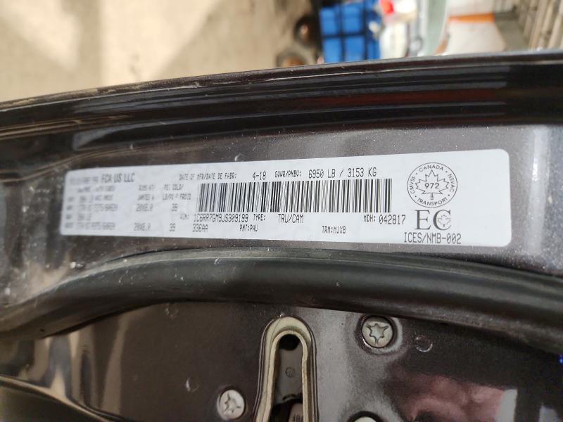 Продажа на аукционе авто 2018 Ram 1500, vin: 1C6RR7GM9JS309199, номер лота: 45652146