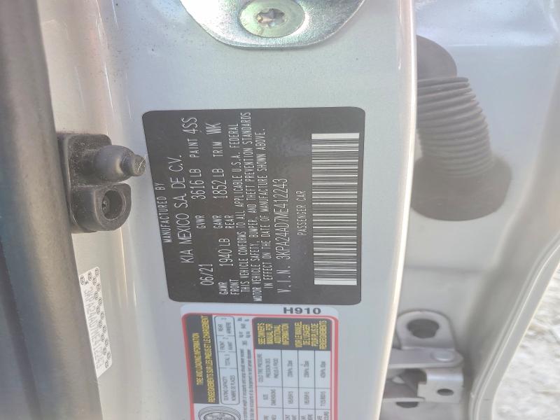 Продаж на аукціоні авто 2021 Kia Rio, vin: 3KPA24AD7ME412243, номер лоту: 45693776