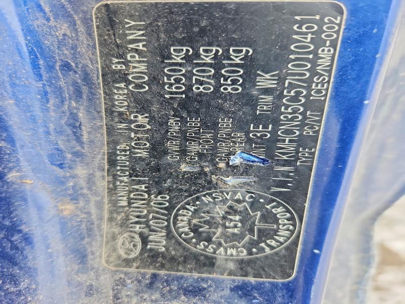 Продажа на аукционе авто 2007 Hyundai Accent, vin: KMHCN35C57U010461, номер лота: 46213856