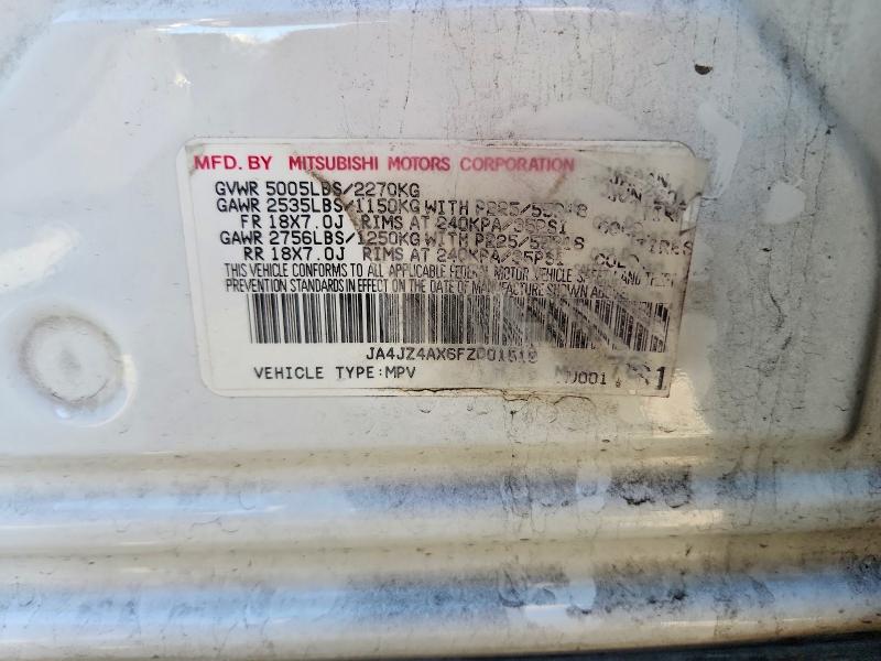 Продаж на аукціоні авто 2015 Mitsubishi Outlander, vin: JA4JZ4AX6FZ001519, номер лоту: 46817766
