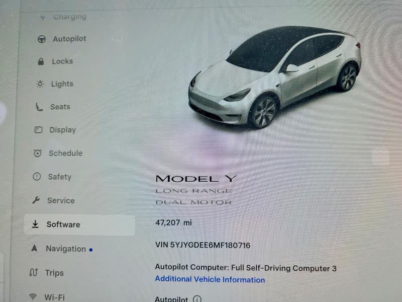 Продаж на аукціоні авто 2021 Tesla Model Y, vin: 5YJYGDEE6MF180716, номер лоту: 41617796