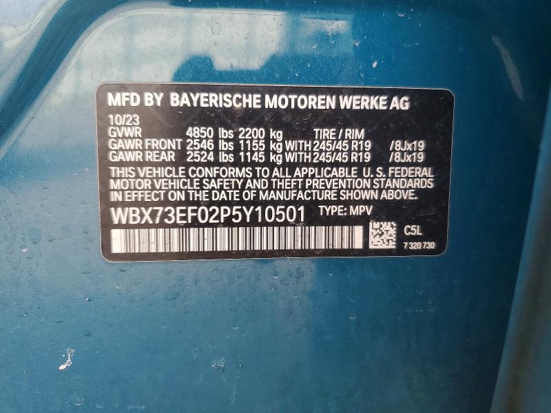 Продажа на аукционе авто 2023 Bmw X1, vin: WBX73EF02P5Y10501, номер лота: 46453266