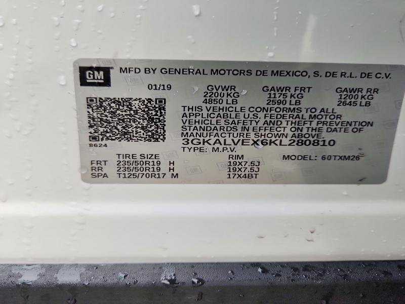 79120905 :رقم المزاد ، 3GKALVEX6KL280810 vin ، 2019 Gmc Terrain مزاد بيع