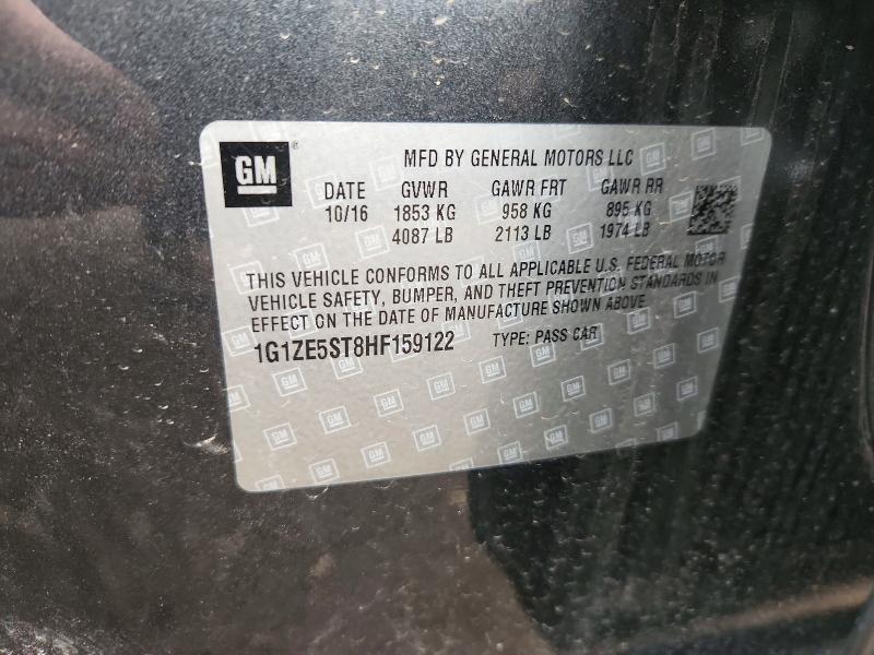 2017 Chevrolet Malibu მანქანა იყიდება აუქციონზე, vin: 1G1ZE5ST8HF159122, აუქციონის ნომერი: 47798286
