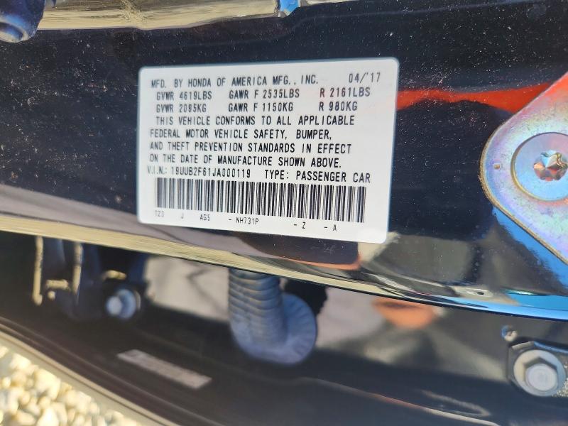 41939216 :رقم المزاد ، 19UUB2F61JA000119 vin ، 2018 Acura Tlx مزاد بيع