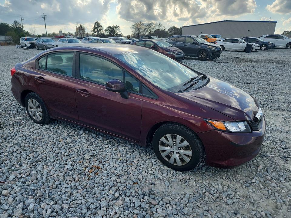 2012 Honda Civic მანქანა იყიდება აუქციონზე, vin: 2HGFB2F5XCH596223, აუქციონის ნომერი: 77573475