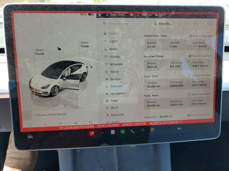 Продаж на аукціоні авто 2023 Tesla Model 3, vin: 5YJ3E1EA6PF519586, номер лоту: 78771915
