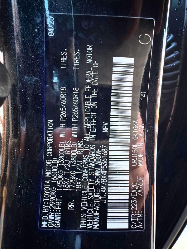 46895506 :رقم المزاد ، JTJAM7BX4P5361687 vin ، 2023 Lexus Gx 460 مزاد بيع