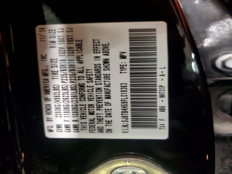 Aukcja sprzedaży 2015 Acura Rdx, vin: 5J8TB4H59FL019363, numer aukcji: 46062006