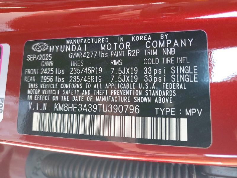 Продажа на аукционе авто 2026 Hyundai Kona, vin: KM8HE3A39TU390796, номер лота: 47822166