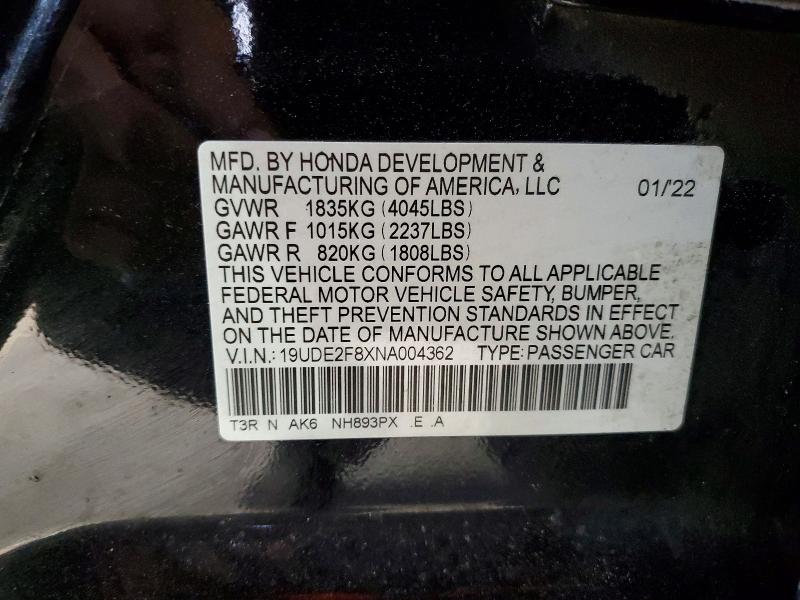 Продажа на аукционе авто 2022 Acura Ilx, vin: 19UDE2F8XNA004362, номер лота: 45488666