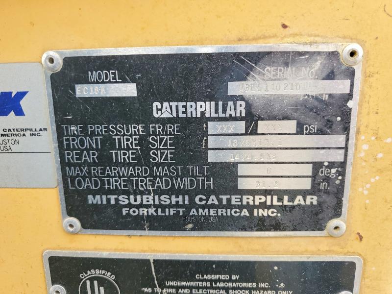 Продажа на аукционе авто 2002 Caterillar Forklift, vin: A3EC110210, номер лота: 54540606