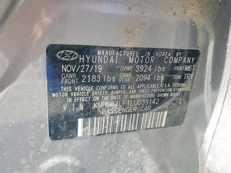 Aukcja sprzedaży 2020 Hyundai Elantra, vin: KMHD84LF1LU039142, numer aukcji: 47605486