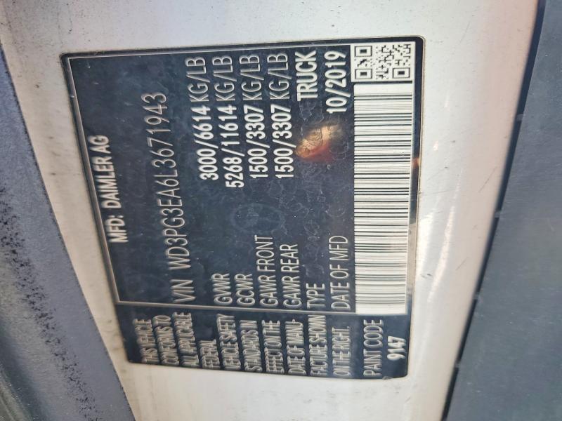 Продажа на аукционе авто 2020 Mercedes Benz Metris, vin: WD3PG3EA6L3671943, номер лота: 41606496