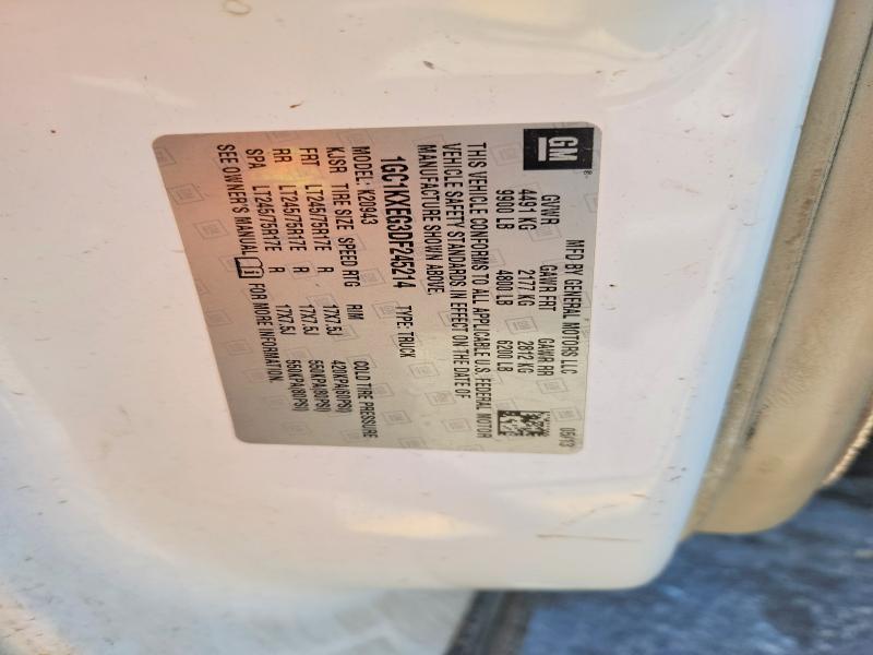 2013 Chevrolet Silverado მანქანა იყიდება აუქციონზე, vin: 1GC1KXEG3DF245214, აუქციონის ნომერი: 46902656
