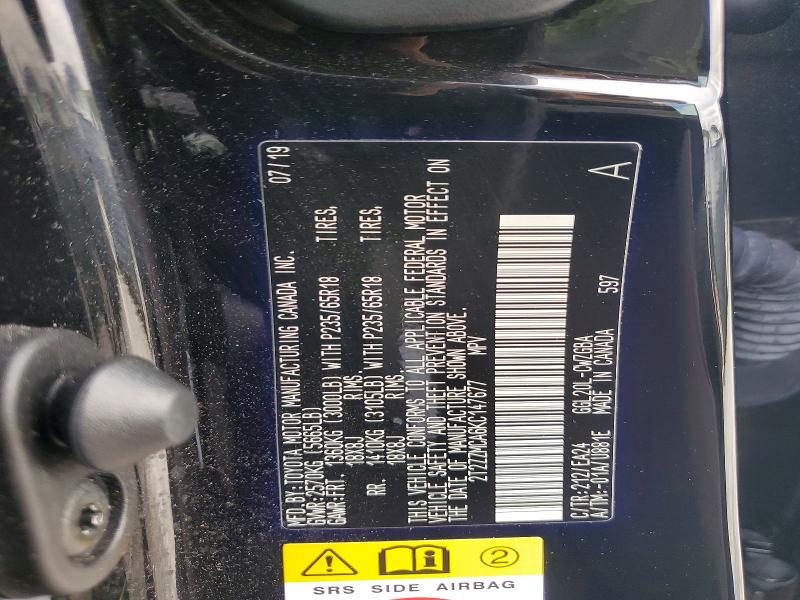 Auction sale of the 2019 Lexus Rx 350, vin: 2T2ZZMCA6KC147677, lot number: 42041576