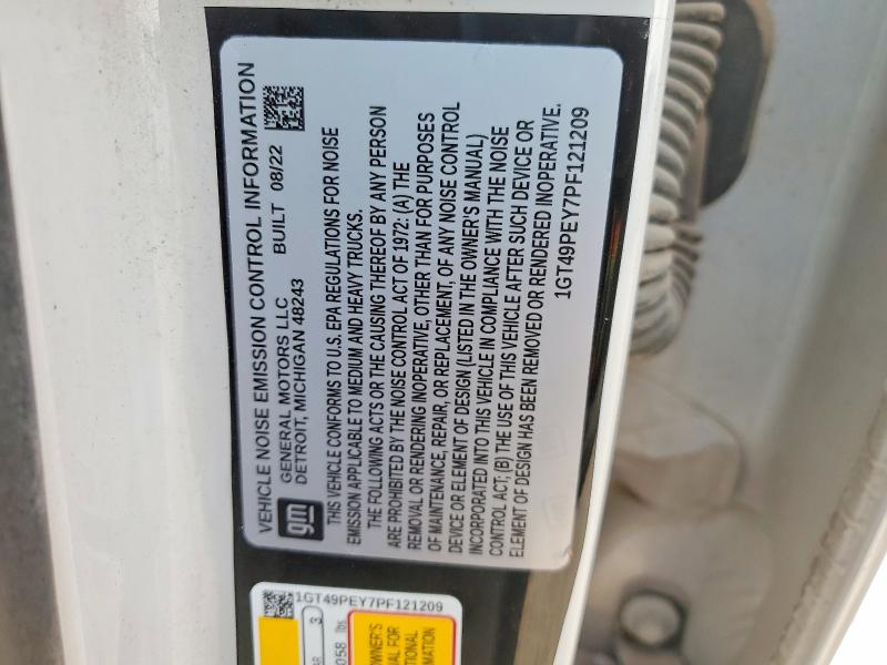 41911676 :رقم المزاد ، 1GT49PEY7PF121209 vin ، 2023 Gmc Sierra مزاد بيع