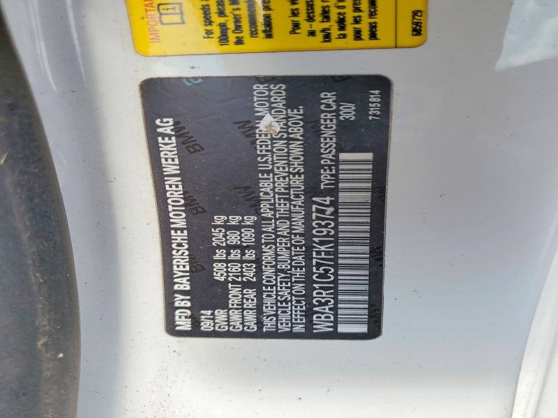 Aukcja sprzedaży 2015 Bmw 435, vin: WBA3R1C57FK193774, numer aukcji: 48008376