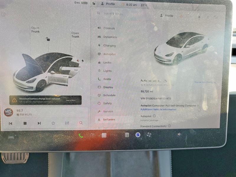 Aukcja sprzedaży 2021 Tesla Model 3, vin: 5YJ3E1EA4MF921473, numer aukcji: 46584806