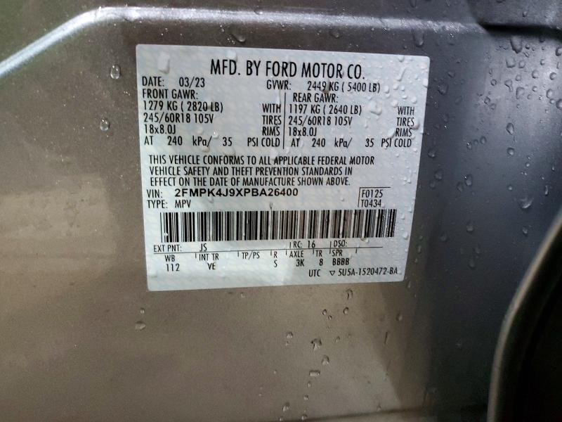 Продажа на аукционе авто 2023 Ford Edge, vin: 2FMPK4J9XPBA26400, номер лота: 47259246