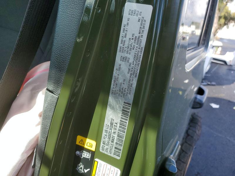 Продажа на аукционе авто 2020 Jeep Wrangler Unlimited, vin: 1C4HJXDG2LW338212, номер лота: 79341925