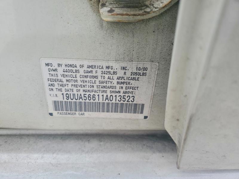 Aukcja sprzedaży 2001 Acura 3.2tl, vin: 19UUA56611A013523, numer aukcji: 79934695