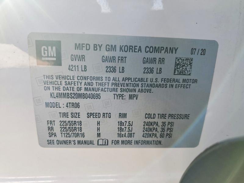 Продажа на аукционе авто 2021 Buick Encore Gx, vin: KL4MMBS20MB040695, номер лота: 46859836