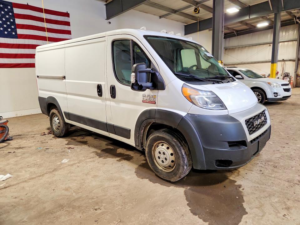 47103066 :رقم المزاد ، 3C6TRVAG6KE513010 vin ، 2019 Ram Promaster 1500 مزاد بيع