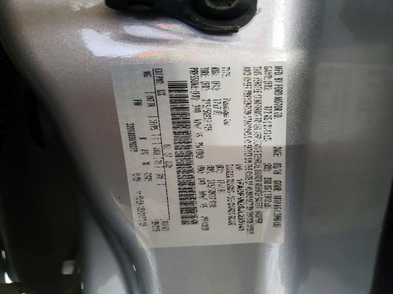 46501366 :رقم المزاد ، 1FADP3N26JL285141 vin ، 2018 Ford Focus مزاد بيع
