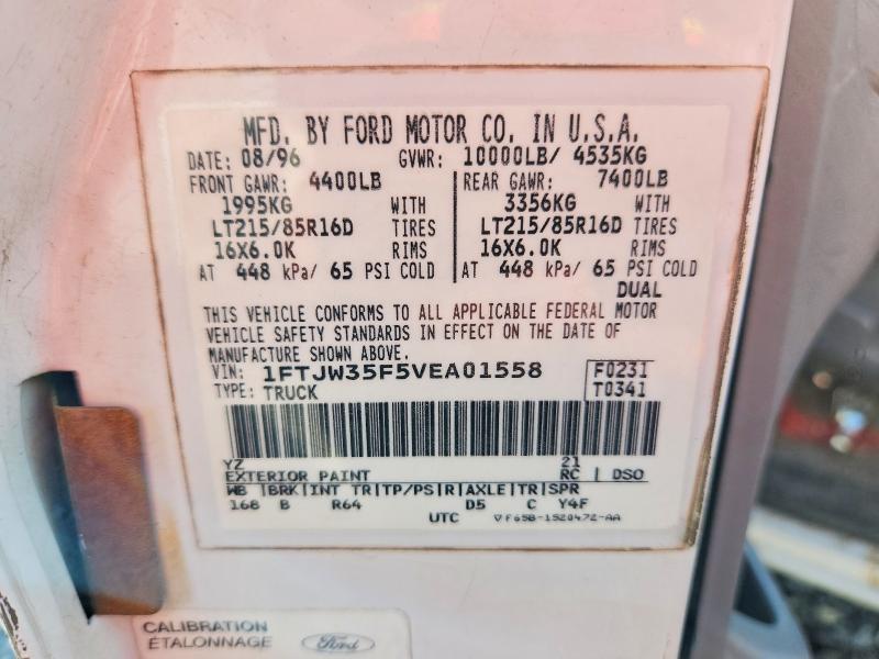 Продажа на аукционе авто 1997 Ford F350, vin: 1FTJW35F5VEA01558, номер лота: 45771226