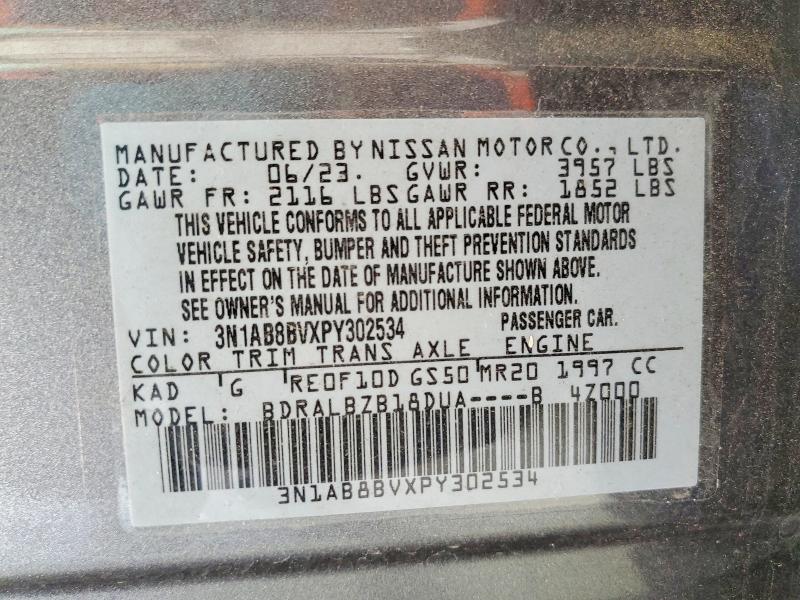 Aukcja sprzedaży 2023 Nissan Sentra, vin: 3N1AB8BVXPY302534, numer aukcji: 46868926