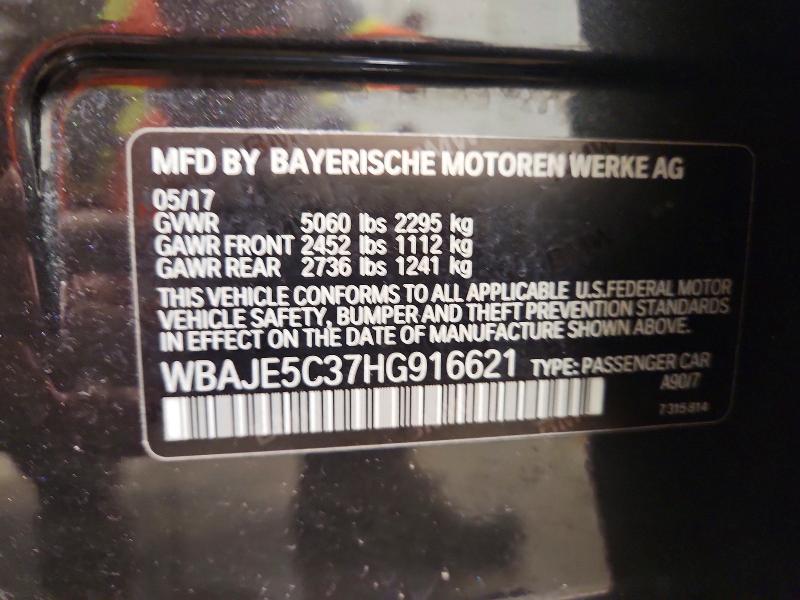 Продажа на аукционе авто 2017 Bmw 540, vin: WBAJE5C37HG916621, номер лота: 48168386