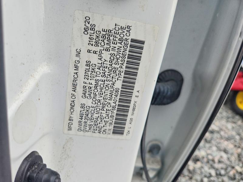 45946076 :رقم المزاد ، 19UUB1F68LA014080 vin ، 2020 Acura Tlx مزاد بيع