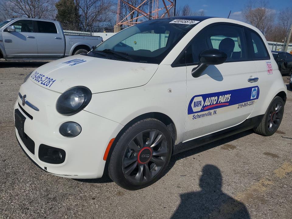 2017 Fiat 500 მანქანა იყიდება აუქციონზე, vin: 3C3CFFKR1HT700252, აუქციონის ნომერი: 48045876