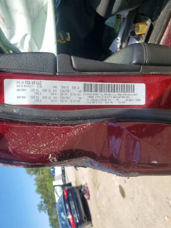 Aukcja sprzedaży 2020 Jeep Grand Cherokee, vin: 1C4RJEAG1LC329192, numer aukcji: 79942725