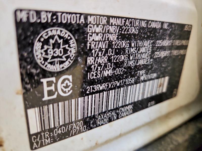 76964015 :رقم المزاد ، 2T3RWRFV2PW171058 vin ، 2023 Toyota Rav4 مزاد بيع