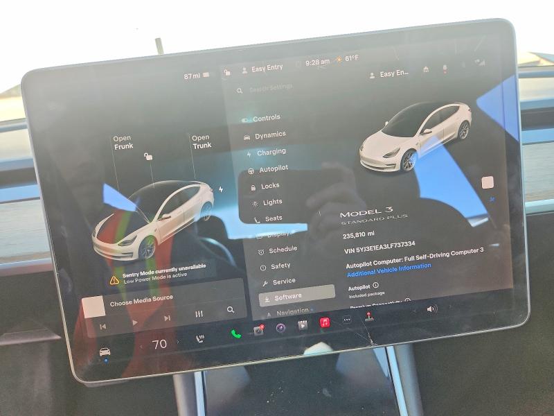 Продажа на аукционе авто 2020 Tesla Model 3, vin: 5YJ3E1EA3LF737334, номер лота: 46835856