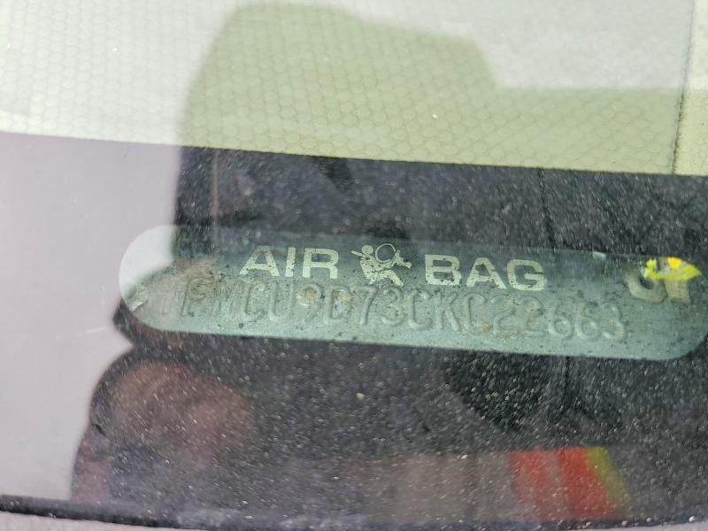 46048486 :رقم المزاد ، 1FMCU9D73CKC22663 vin ، 2012 Ford Escape مزاد بيع