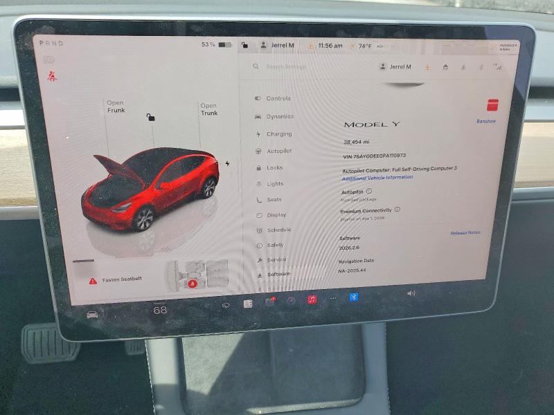 47991216 :رقم المزاد ، 7SAYGDEE0PA110973 vin ، 2023 Tesla Model Y مزاد بيع