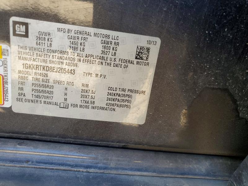 Продажа на аукционе авто 2014 Gmc Acadia, vin: 1GKKRTKD8EJ205443, номер лота: 46185676