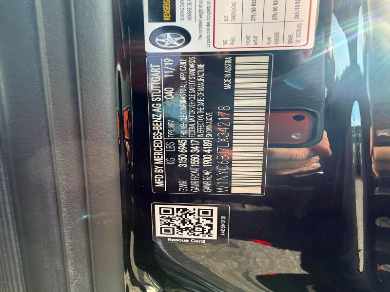 Aukcja sprzedaży 2020 Mercedes-benz G, vin: W1NYC6BJ7LX342178, numer aukcji: 48470346